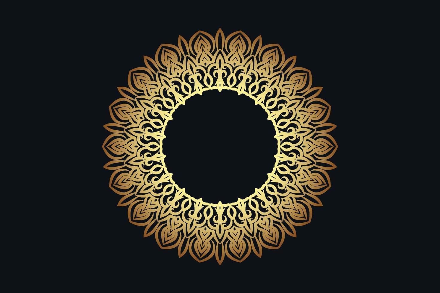 Luxury mandala design background vector