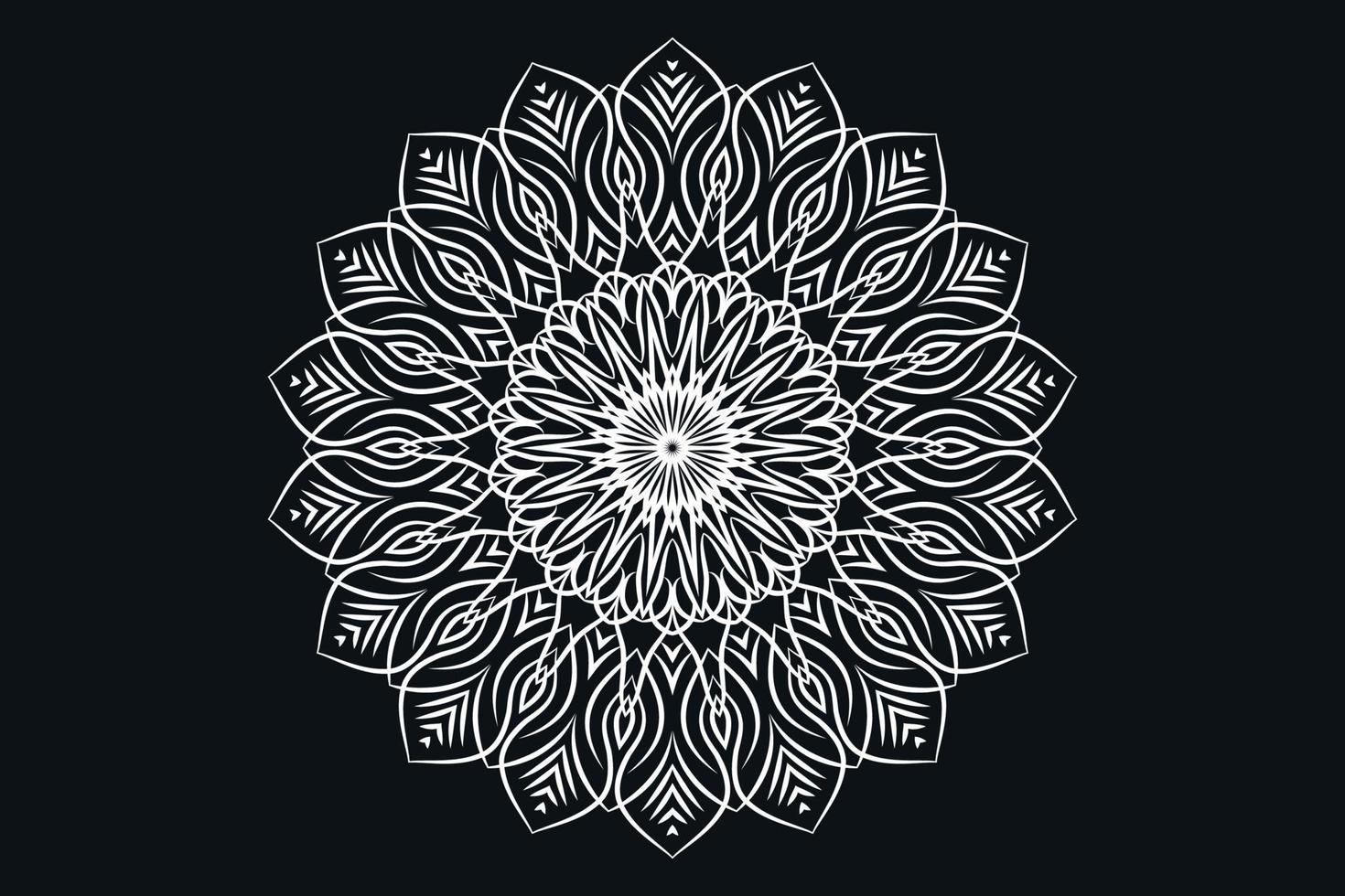 fondo de diseño de mandala de lujo gratis vector