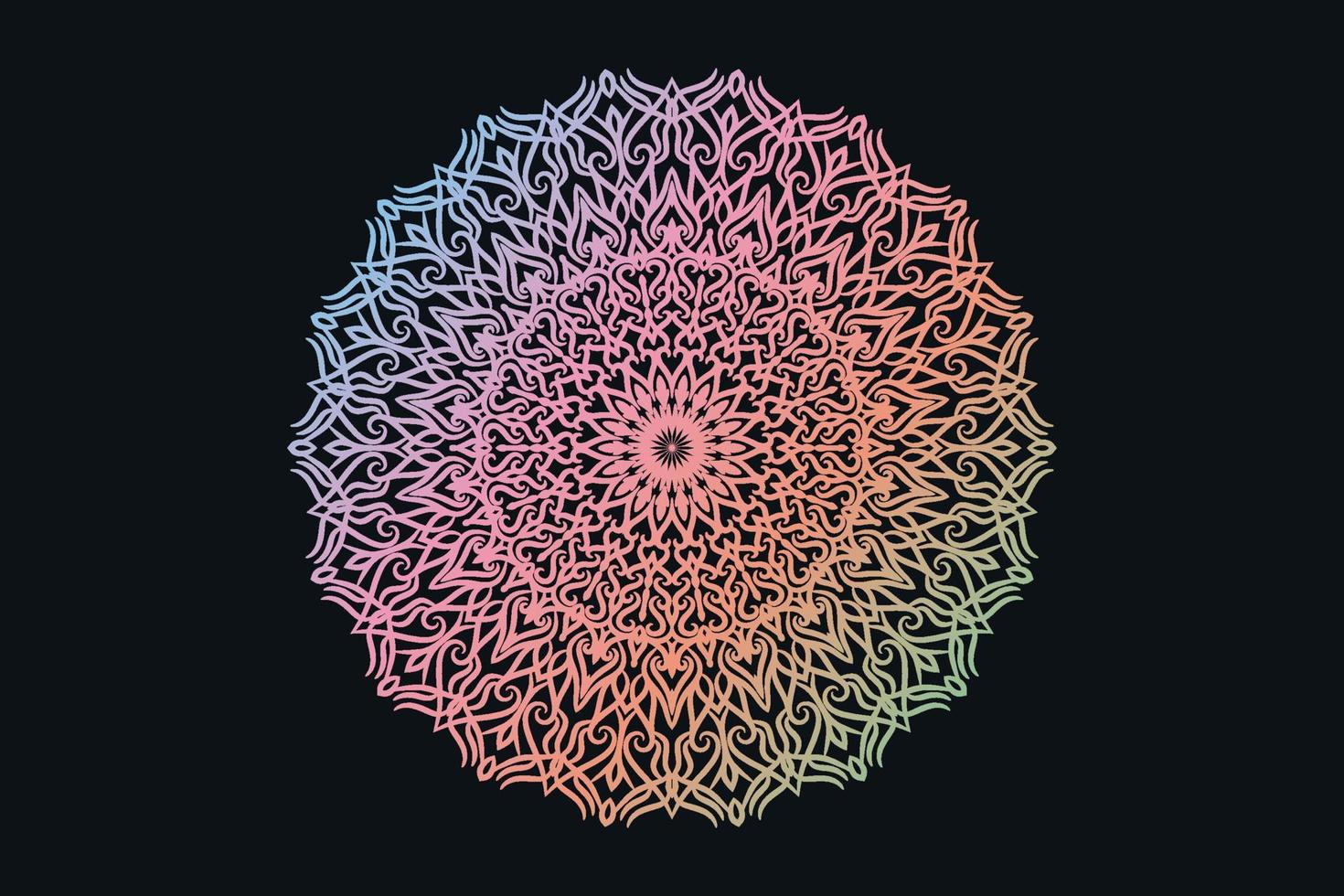 Elegant ethnic styled mandal islamic background  free vector