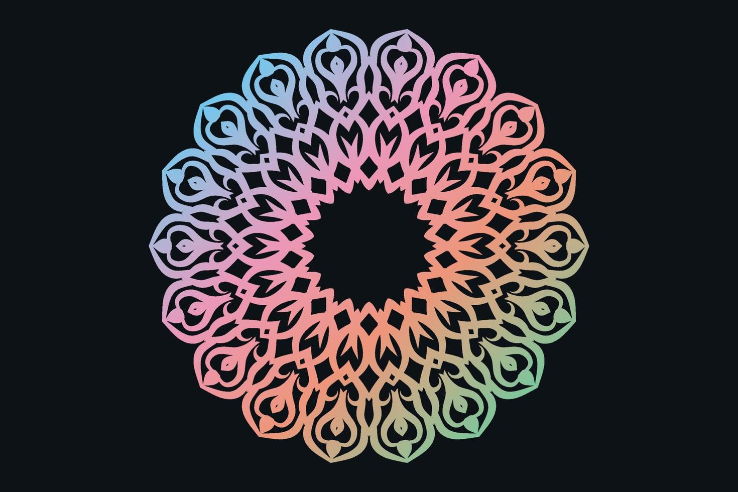 Elegant ethnic styled mandal islamic background  free vector