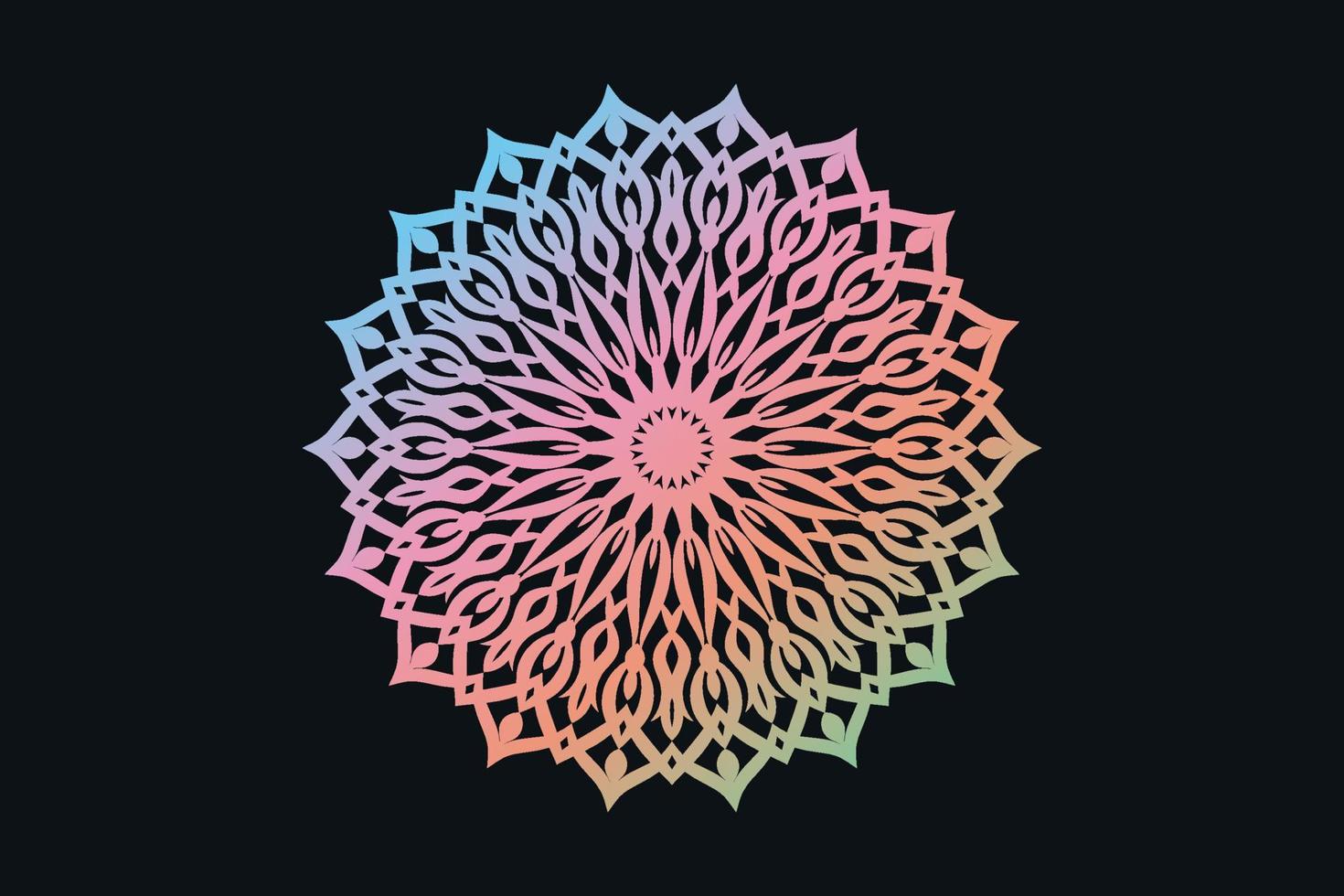 Elegant ethnic styled mandal islamic background  free vector