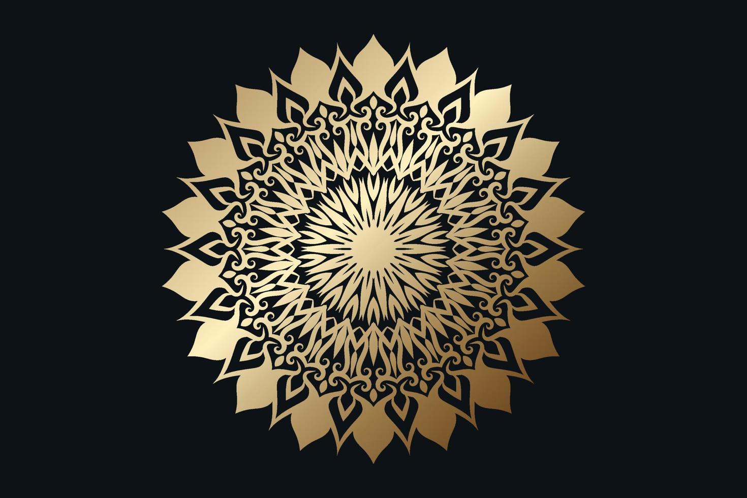 Elegant ethnic styled mandal islamic background  free vector