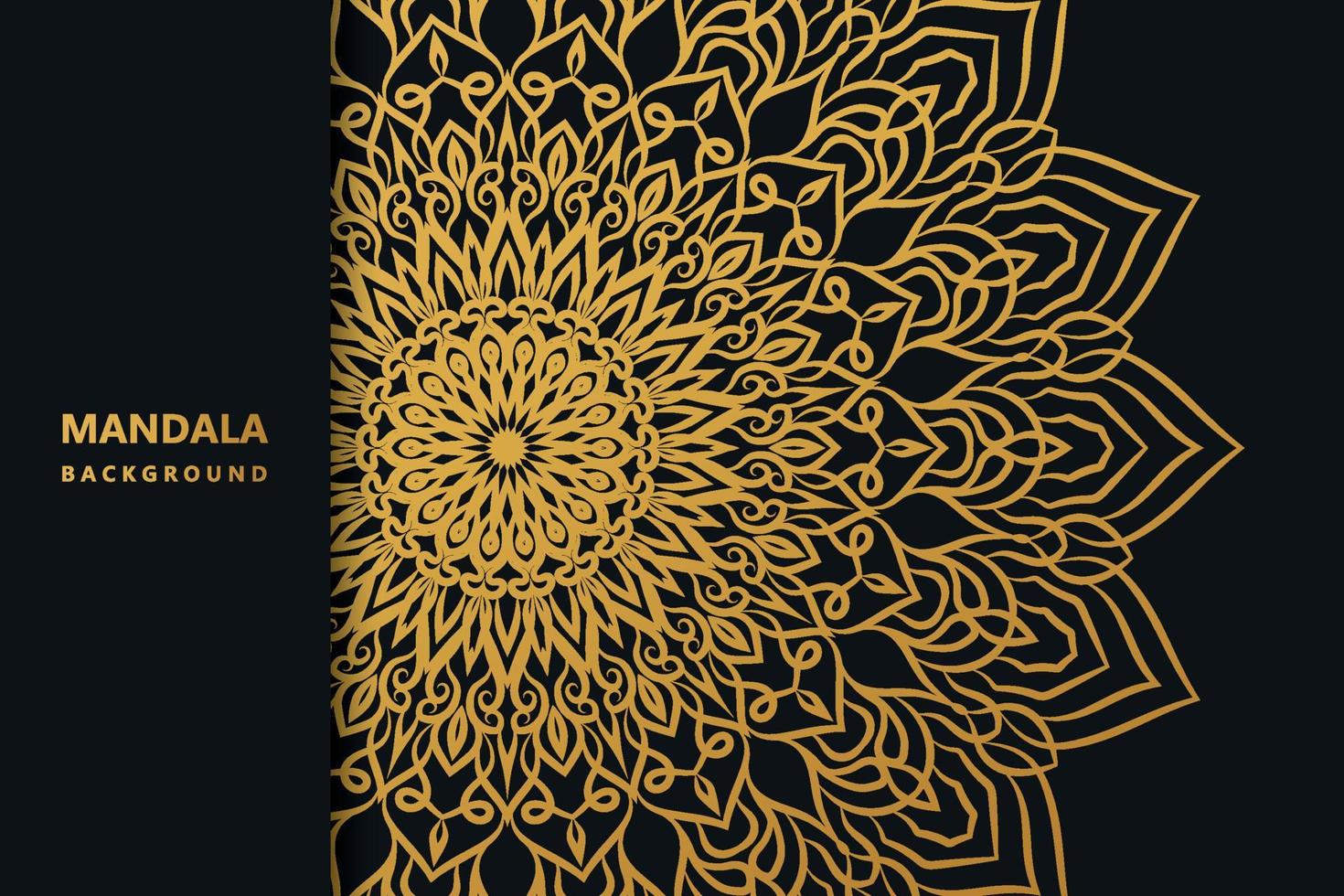 Luxury ornamental mandala design background pro vector