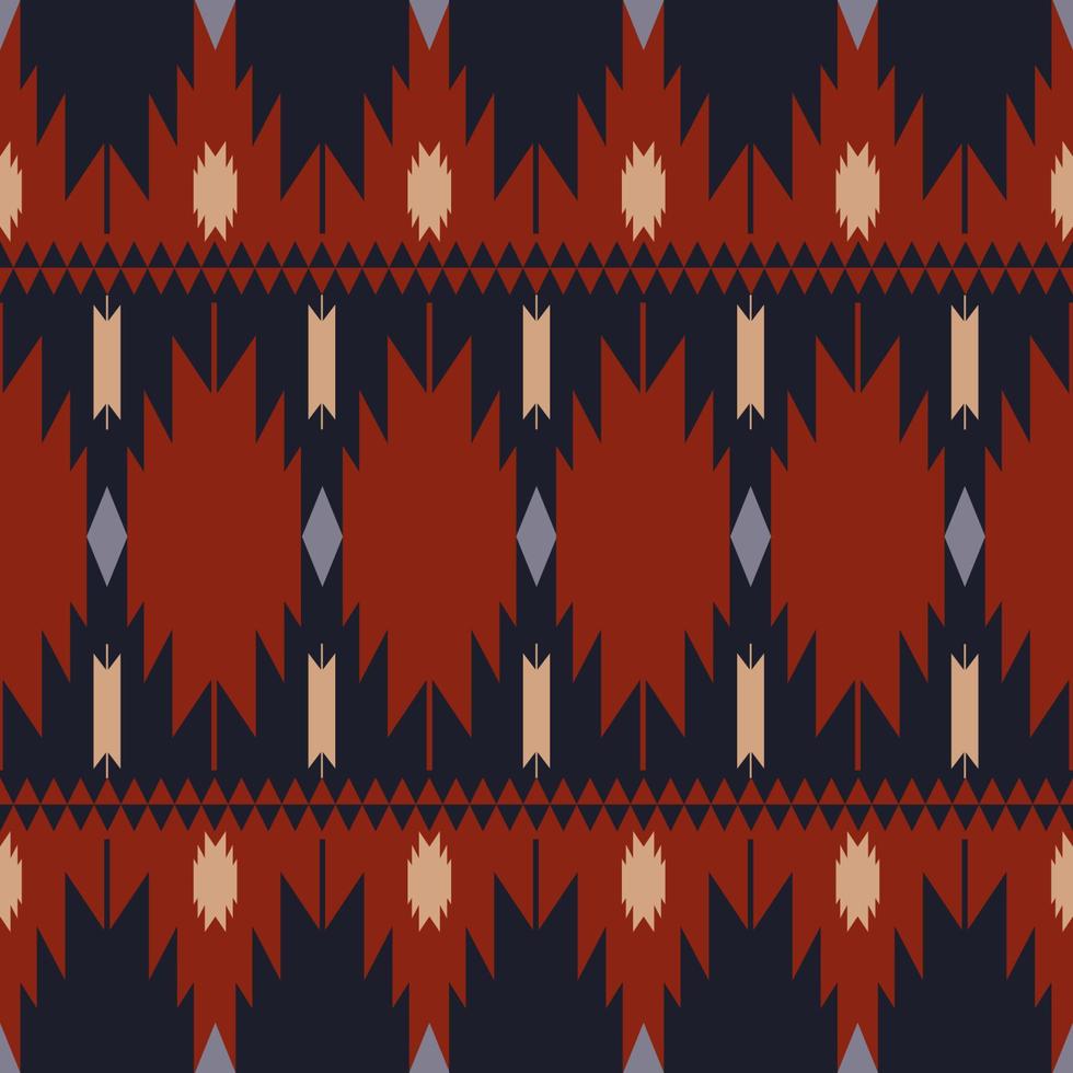 Ethnic Navajo seamless pattern. Modern color ethnic southwest pattern use for carpet, rug, tapestry, upholstery, home decoration elements. Ethnic boho southwest stripes pattern fabric design. vector