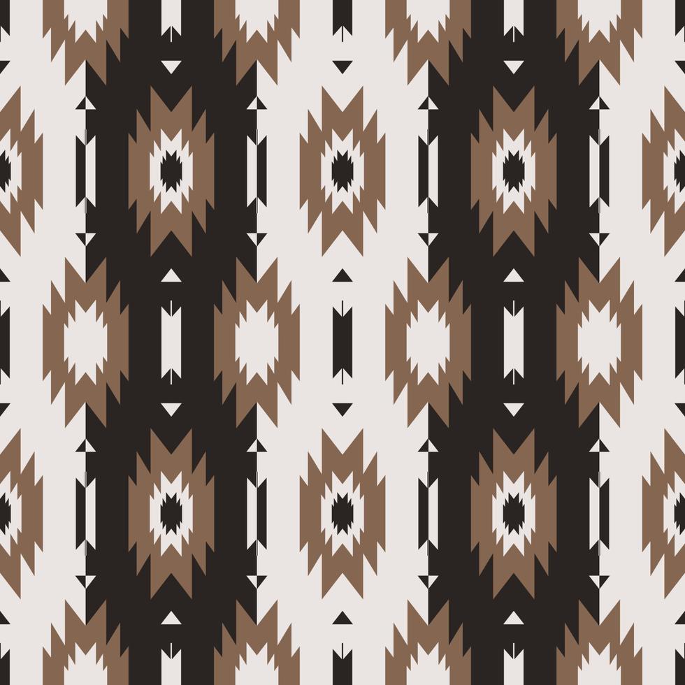 Ethnic Navajo stripes pattern. Ethnic black-gold color southwest Navajo seamless pattern on white background. Modern boho stripes pattern use for fabric, home decoration elements, upholstery. vector