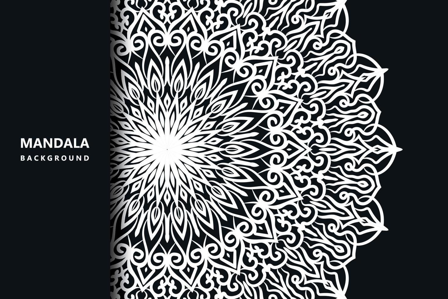 Elegant ethnic styled mandal islamic background  free vector