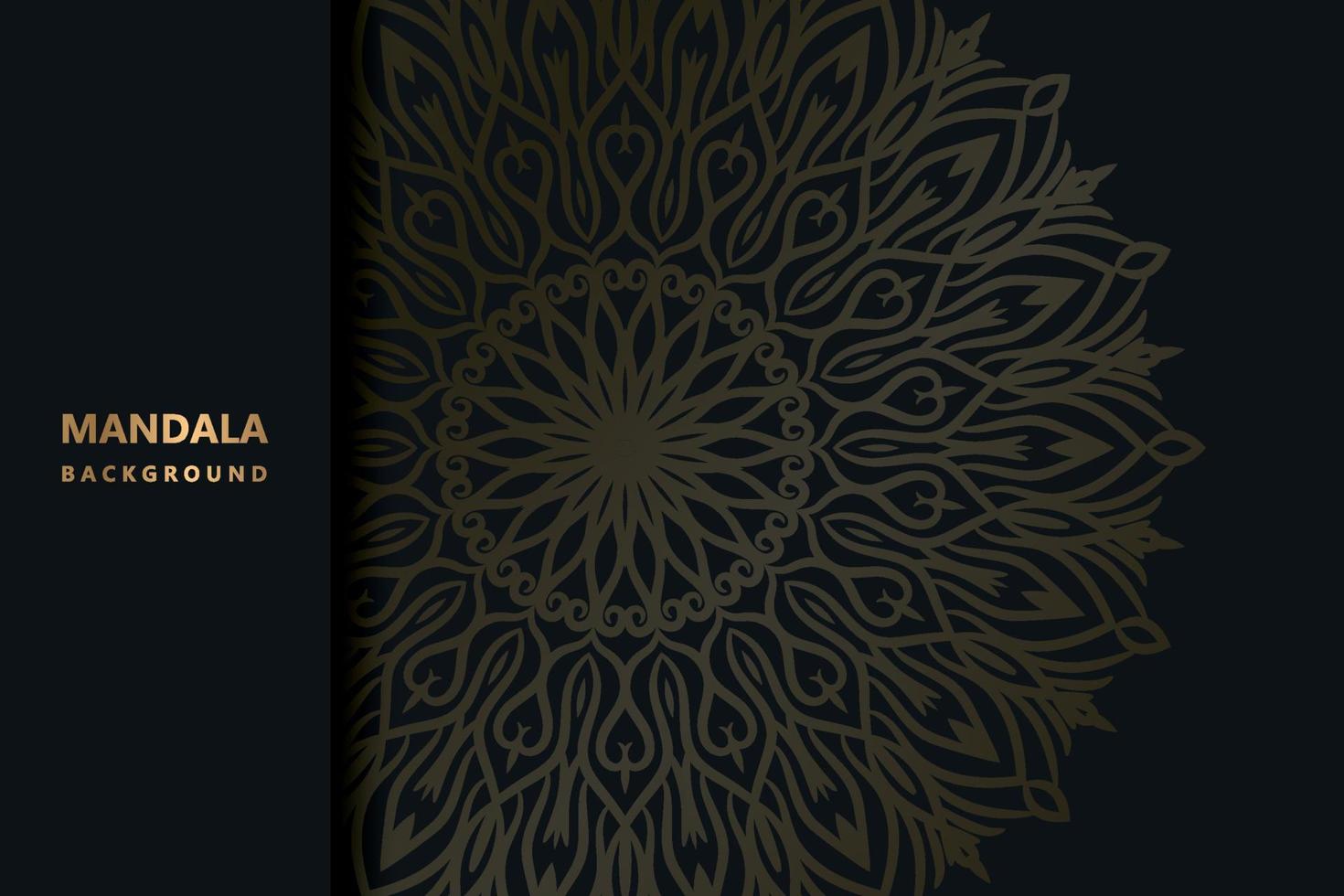 elegante estilo étnico mandala fondo islámico gratis vector