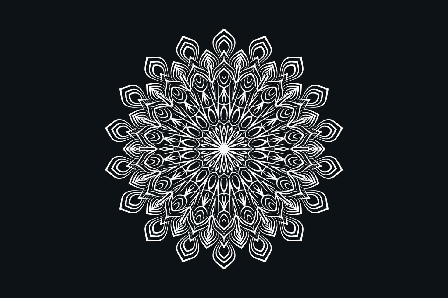 Elegant ethnic styled mandal islamic background  free vector