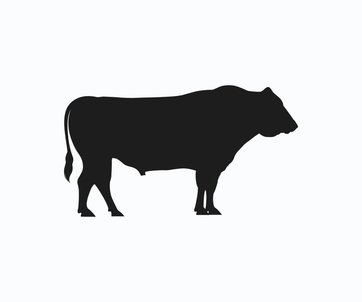 vector de vaca wagyu, plantilla de vector de icono de toro wagyu