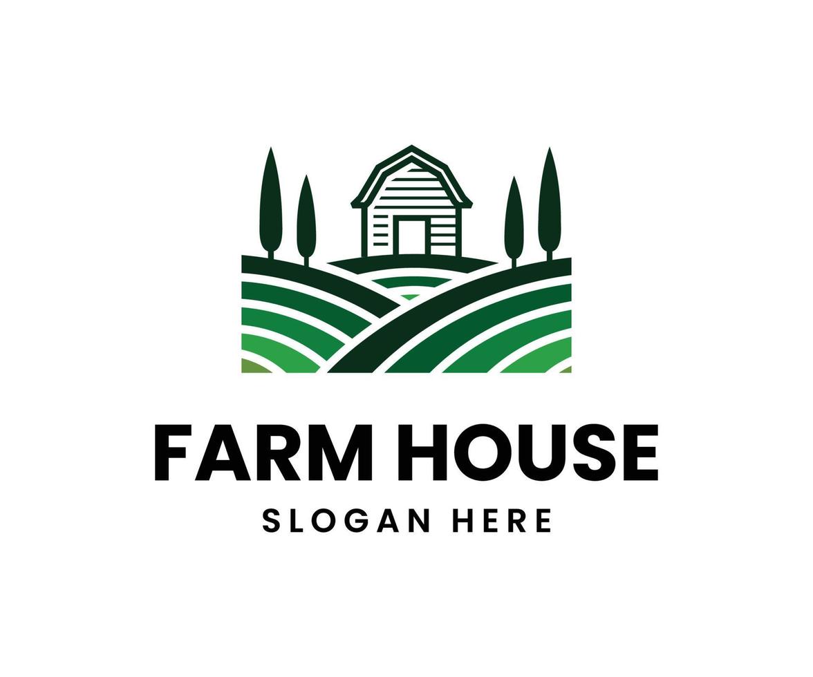 Agricultural farm logo. Farm Logo Design Vector Template