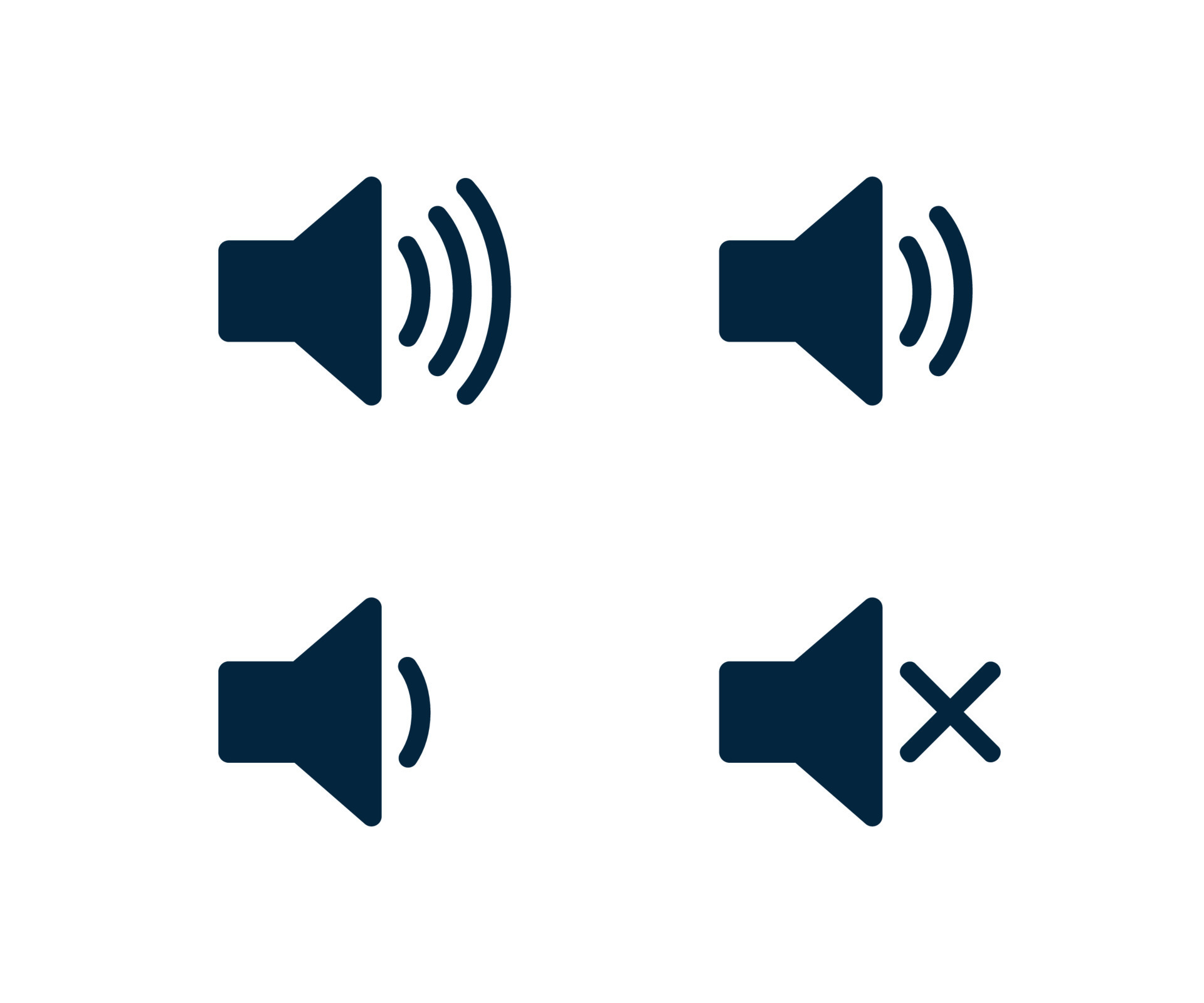 Sound Icon. Speaker icon. Loudspeaker icon vector. Speaker volume icon