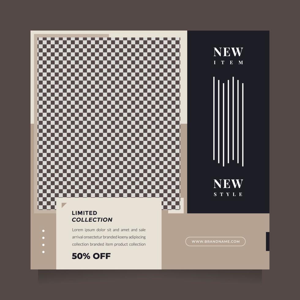 Creative and modern fashion sale design social media post and web banner template for digital promotion. Editable promotion design brand fashion and other product. Editable business and Instagram post vector