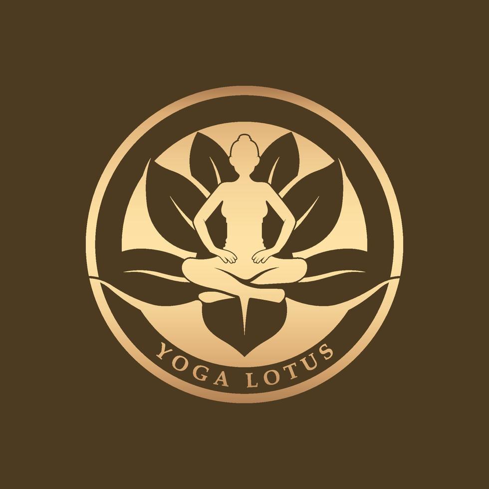 logotipo de yoga y vector con plantilla de eslogan