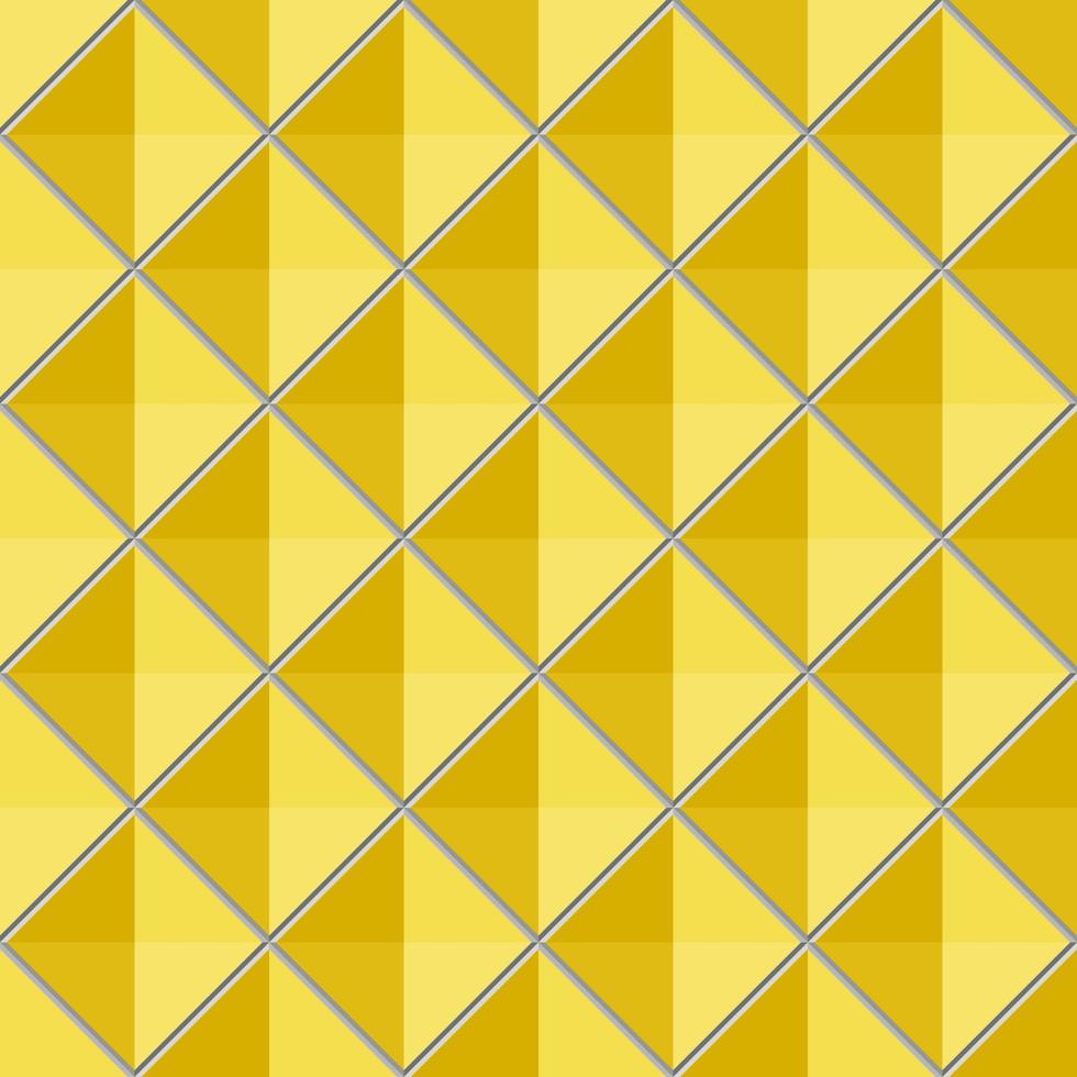 Yellow Diamond Shape Gray Lines Seamless Background Pattern vector