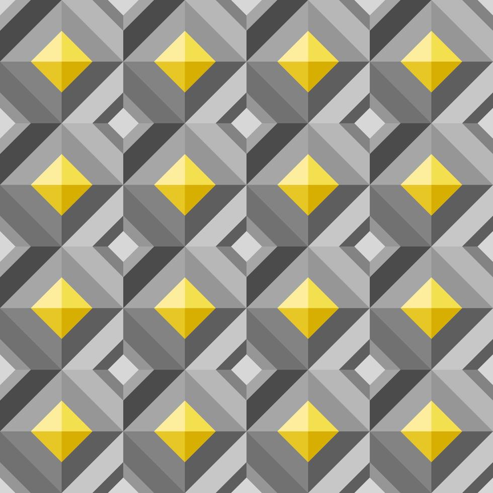 Gray Square Hole Diamond Shape Seamless Background vector