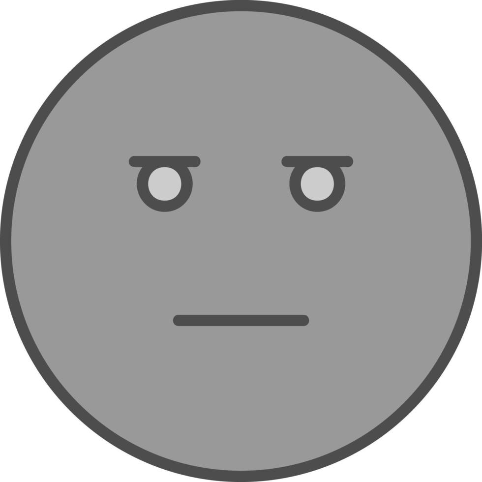 Expressionless Face Vector Icon Design