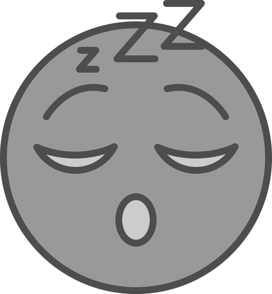 Sleeping Face Vector Icon Design