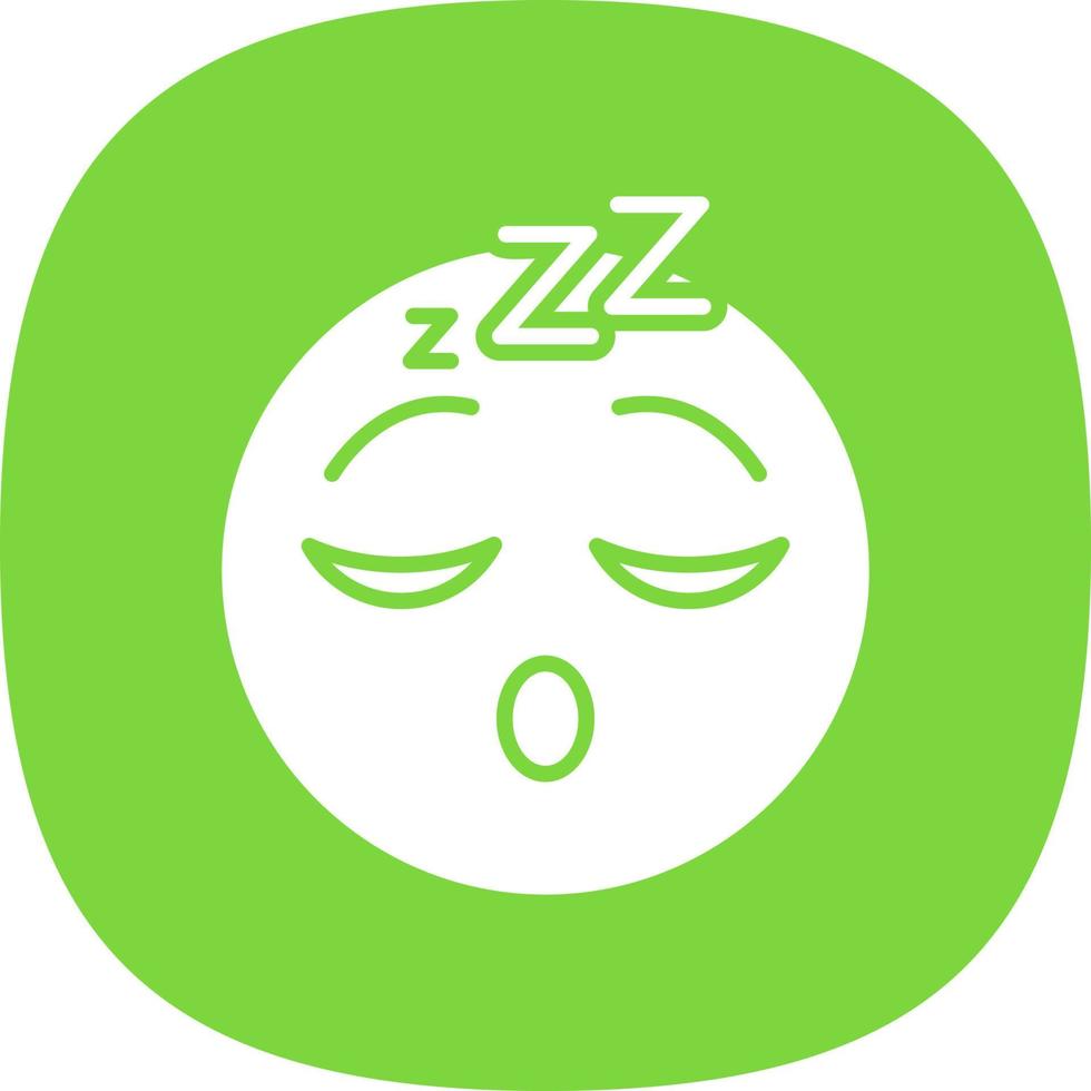 Sleeping Face Vector Icon Design