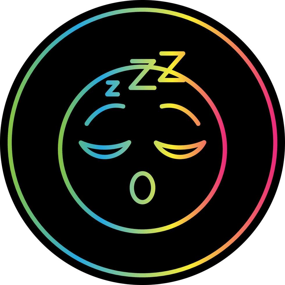 Sleeping Face Vector Icon Design