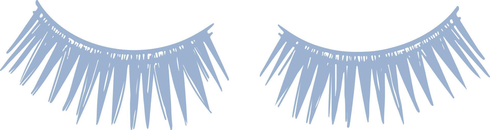 ilustración de extensión de pestañas vector