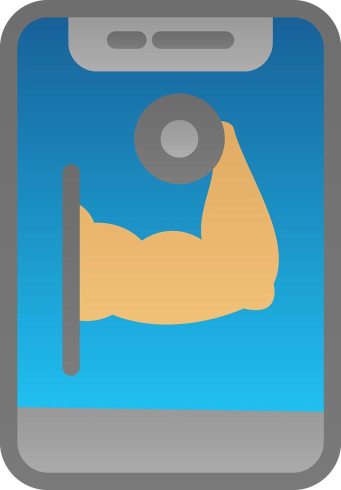 Online Gym Vector Icon Design