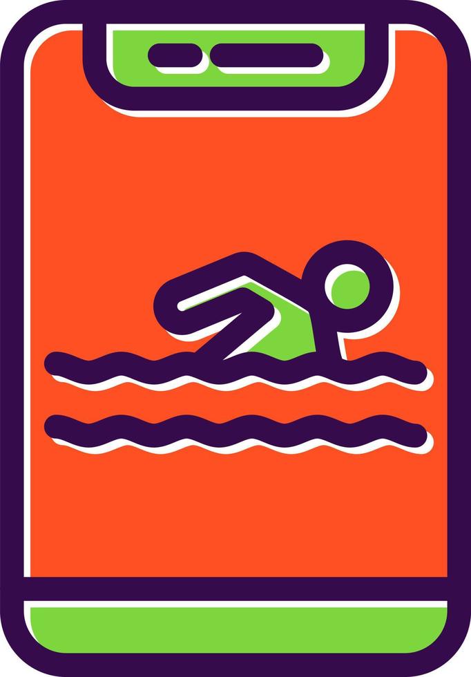 Swimming Vector Icon Design