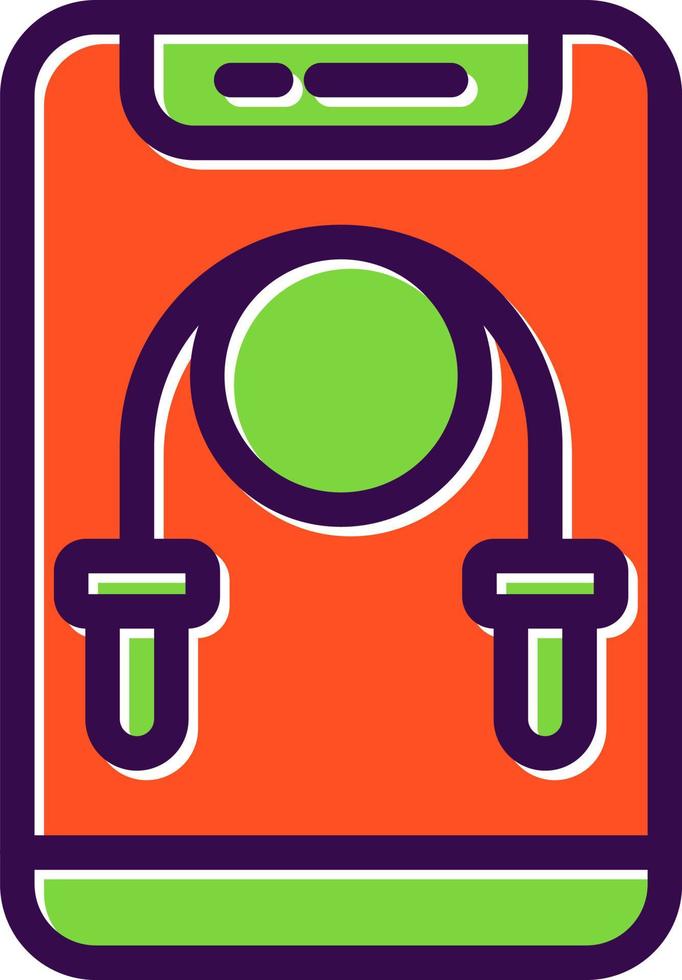 Jumping Rope Vector Icon Design