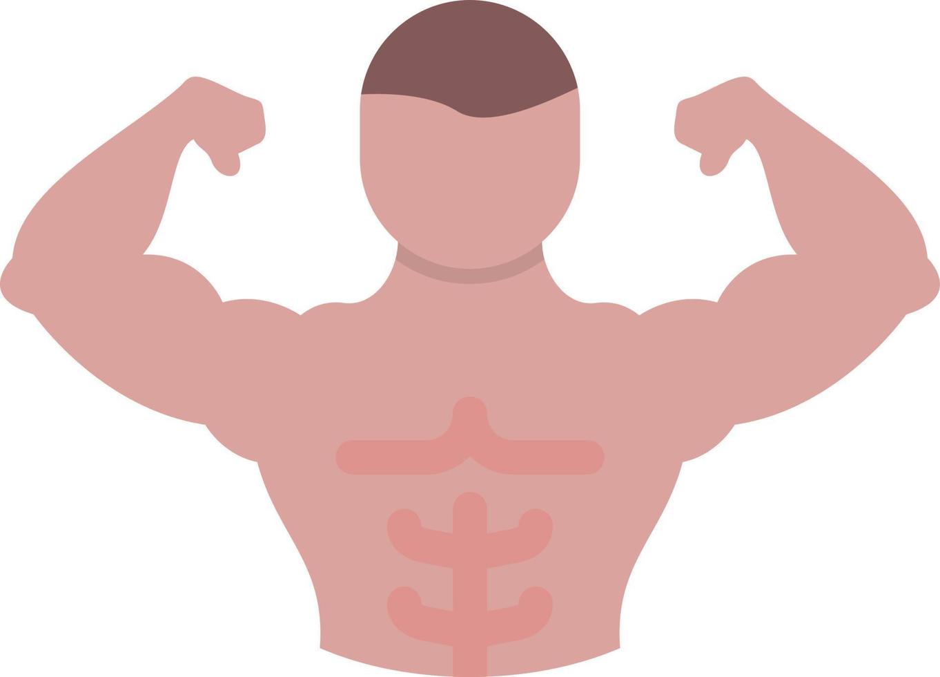 Full Body Muscle Vector Icon Design