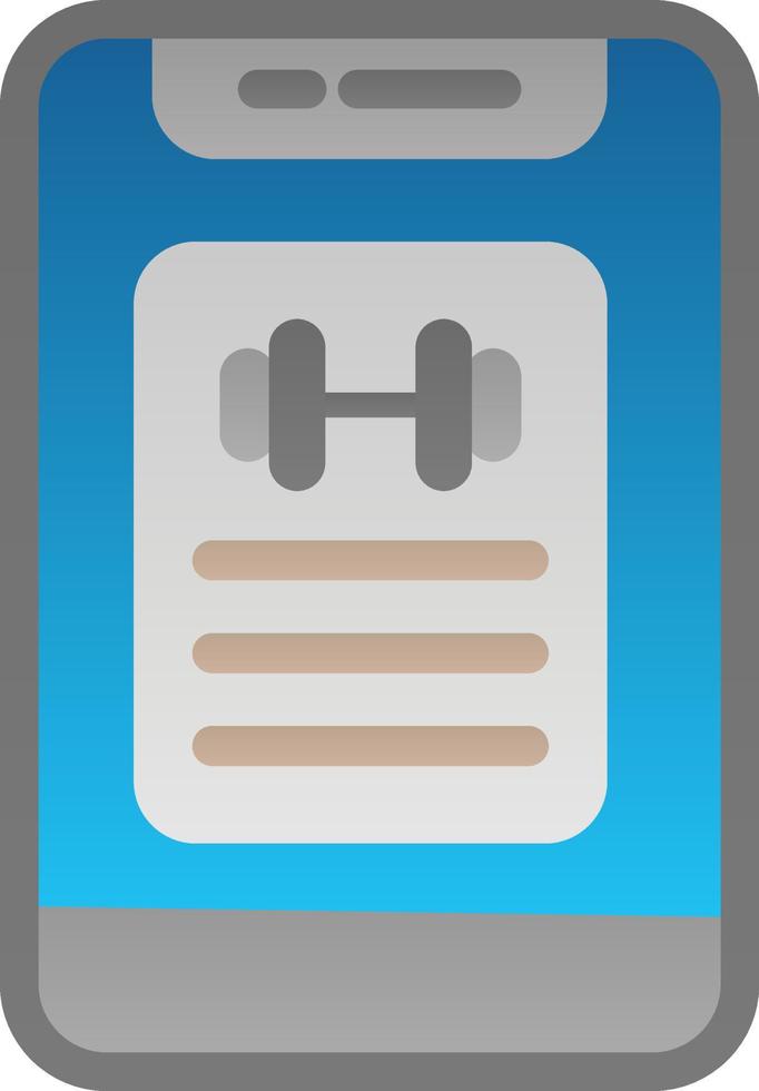 Workout Progress Vector Icon Design