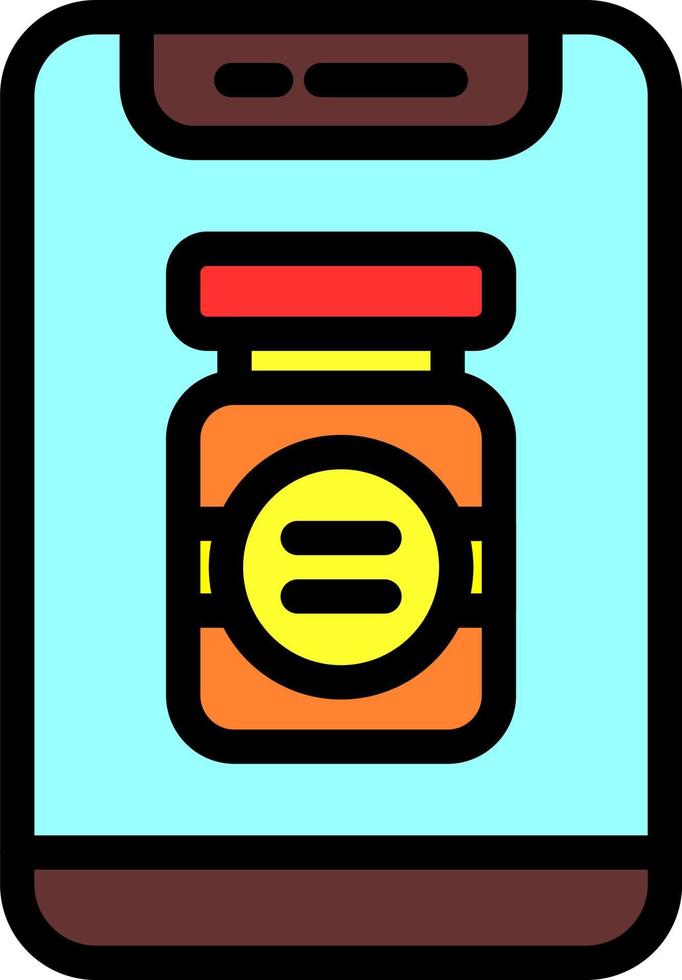 Protein Powder Vector Icon Design