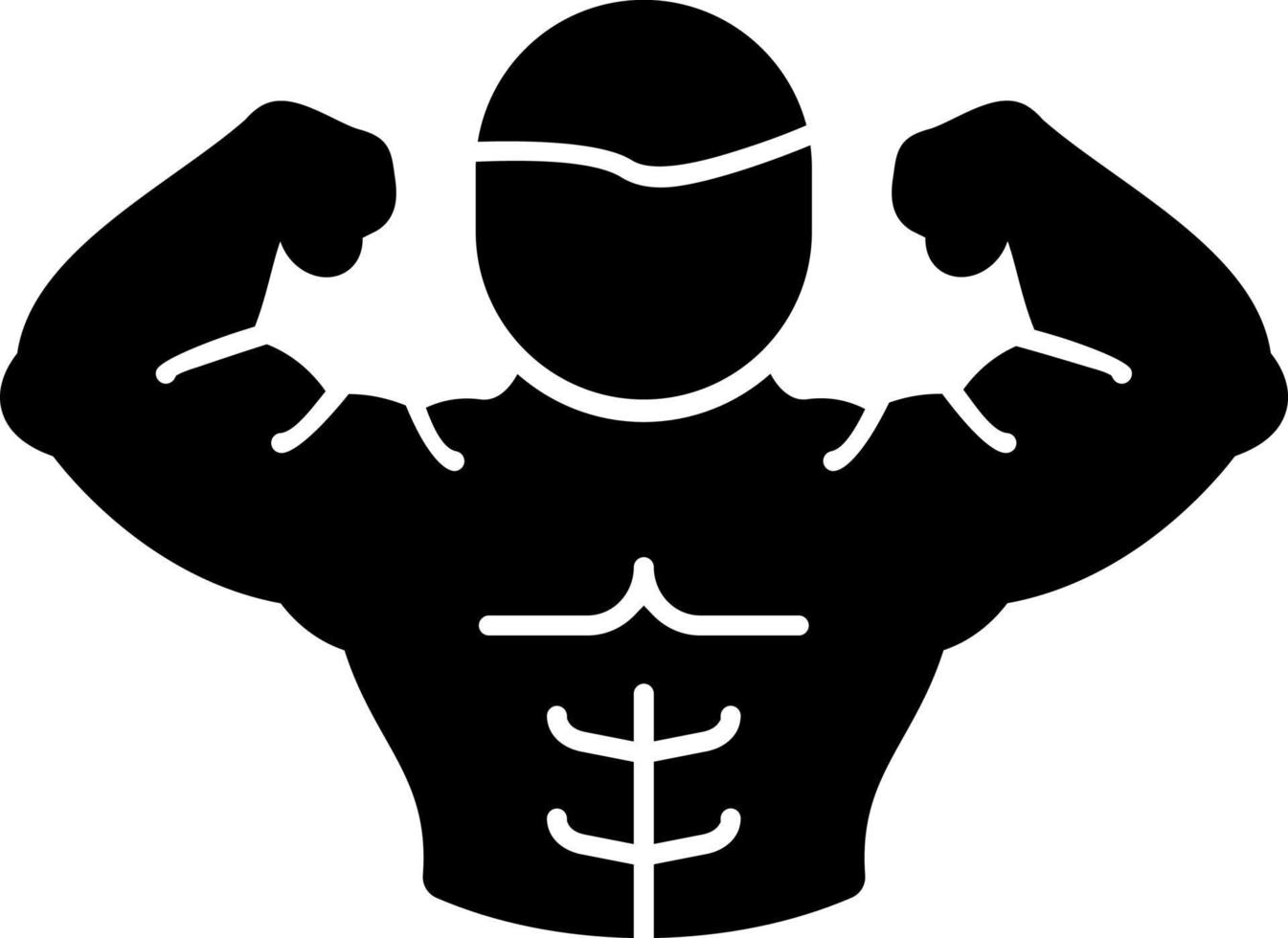 Full Body Muscle Vector Icon Design