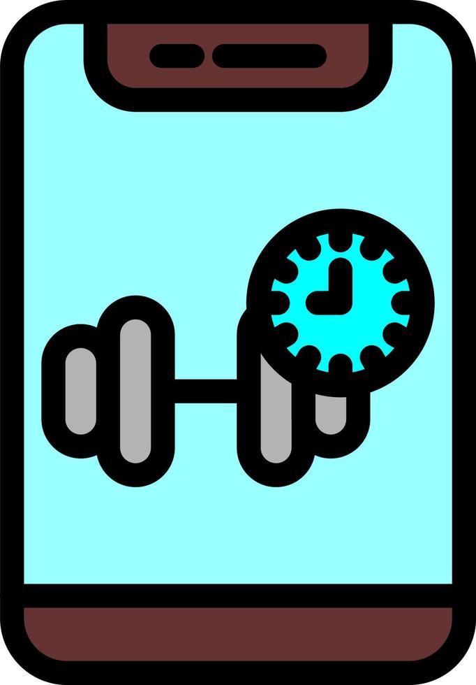 Gym Time Vector Icon Design