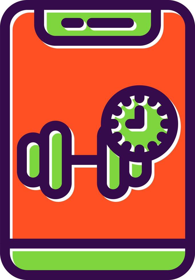Gym Time Vector Icon Design