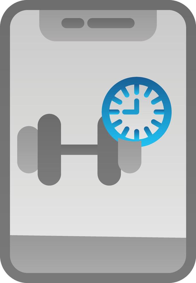 Gym Time Vector Icon Design