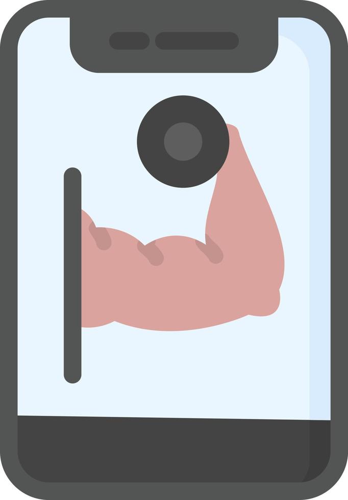 diseño de icono de vector de gimnasio en línea