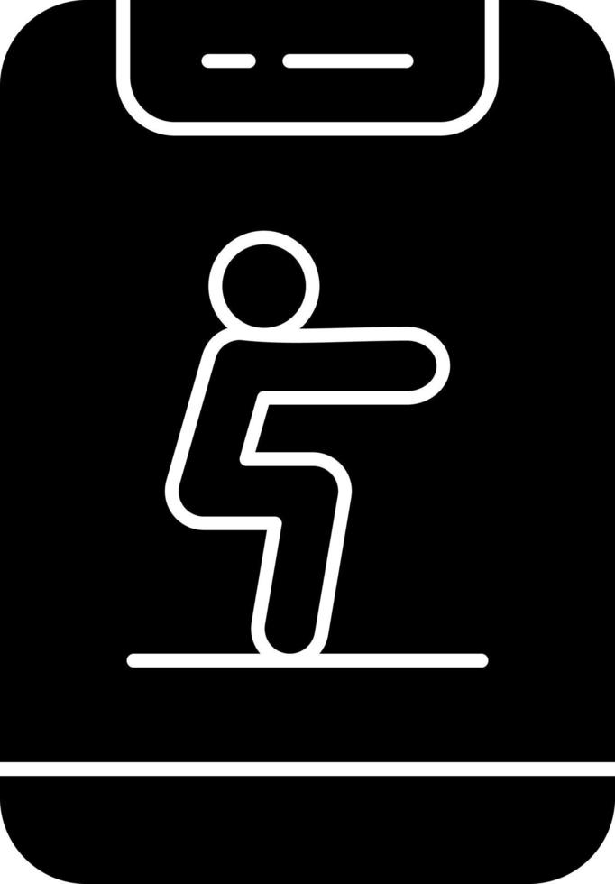 Squat Vector Icon Design