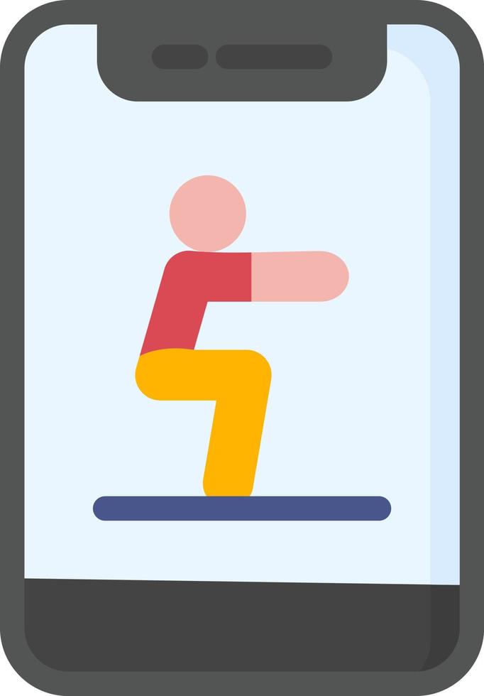 Squat Vector Icon Design