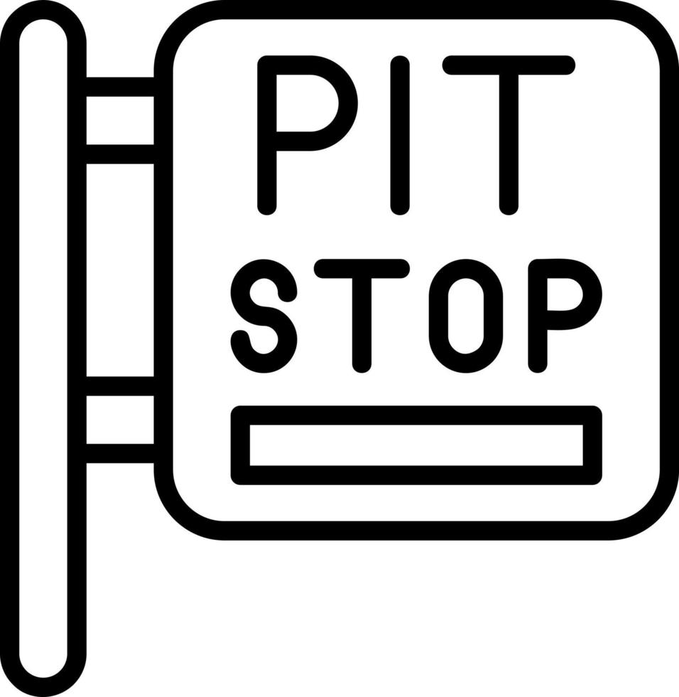 Pit Stop Vector Icon Design