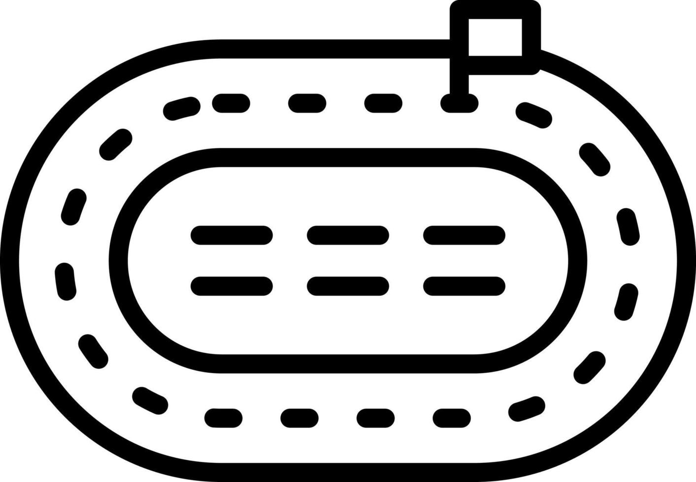 Race Track Vector Icon Design