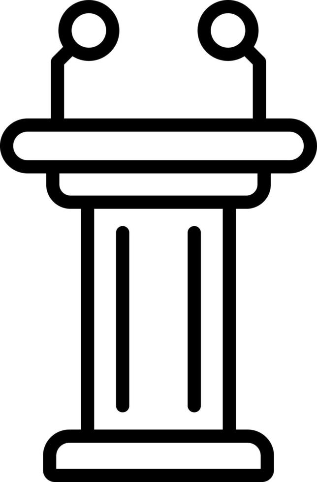 Tribune Vector Icon Design