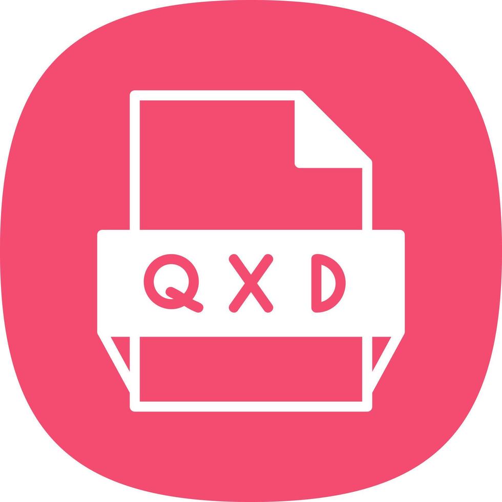 Qxd File Format Icon vector