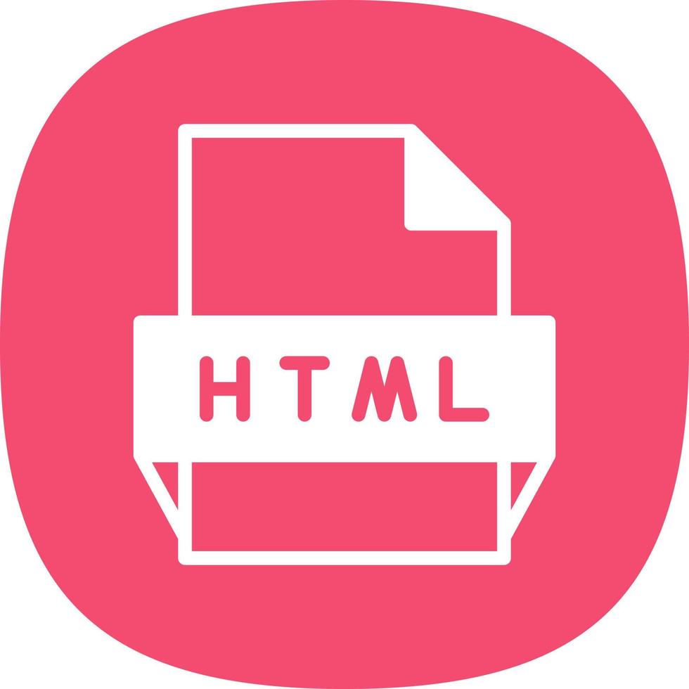 Html File Format Icon vector