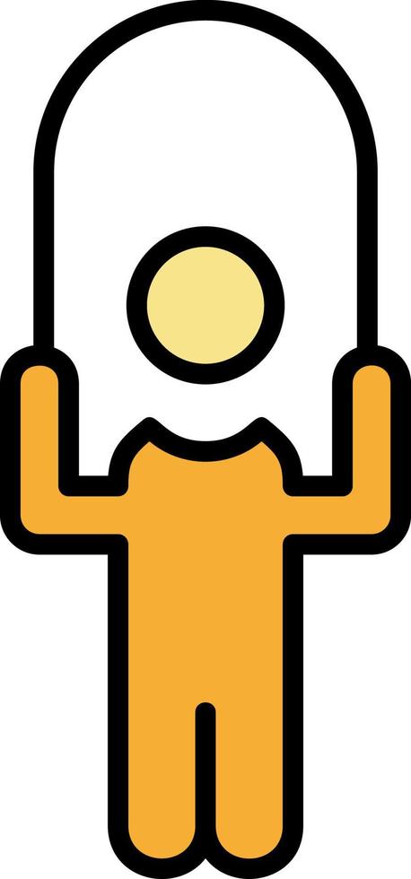 Person skipping rope Vector Icon Design