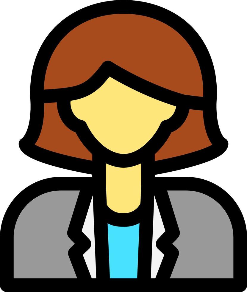 diseño de icono de vector de mujer de negocios