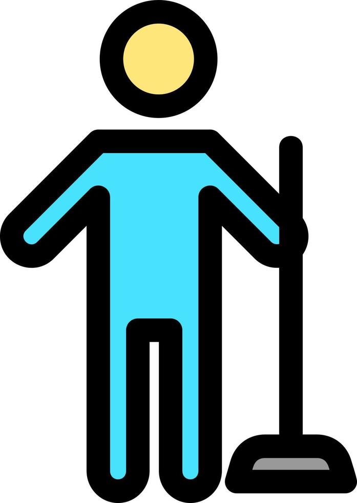 Man Holding Wiper Vector Icon Design