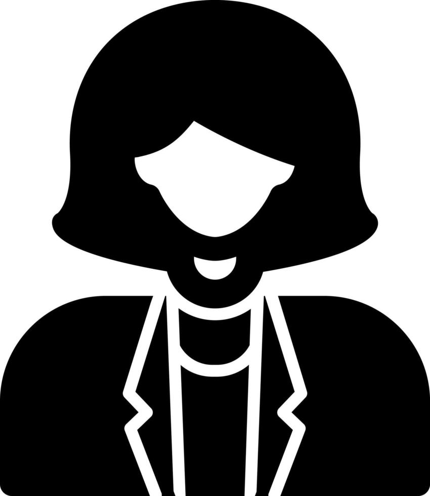 Business Woman Vector Icon Design
