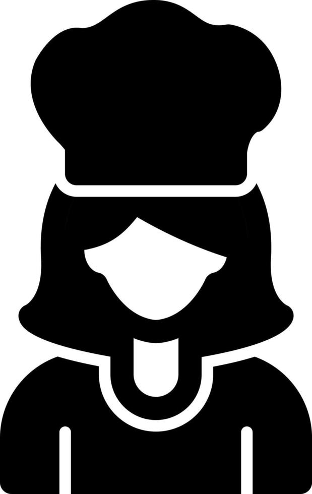 Chef Woman Vector Icon Design