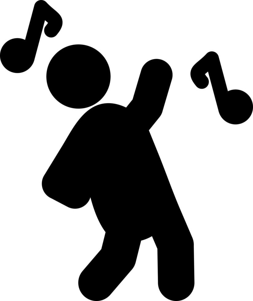 Dancing Vector Icon Design