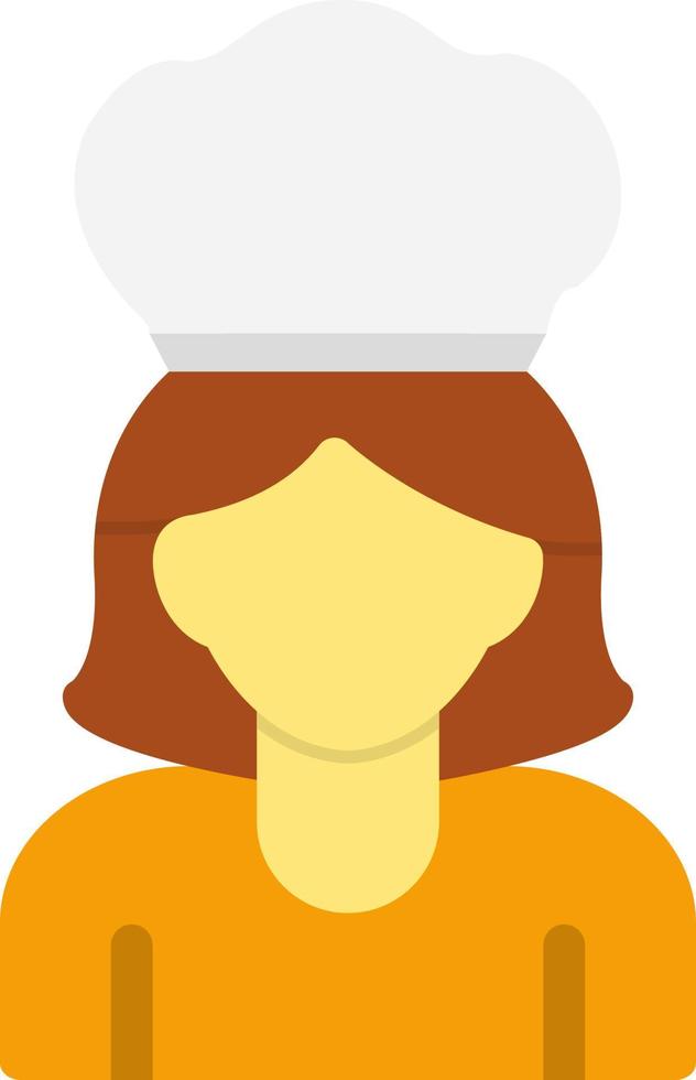 Chef Woman Vector Icon Design