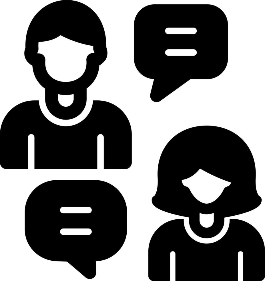 Chatting Vector Icon Design